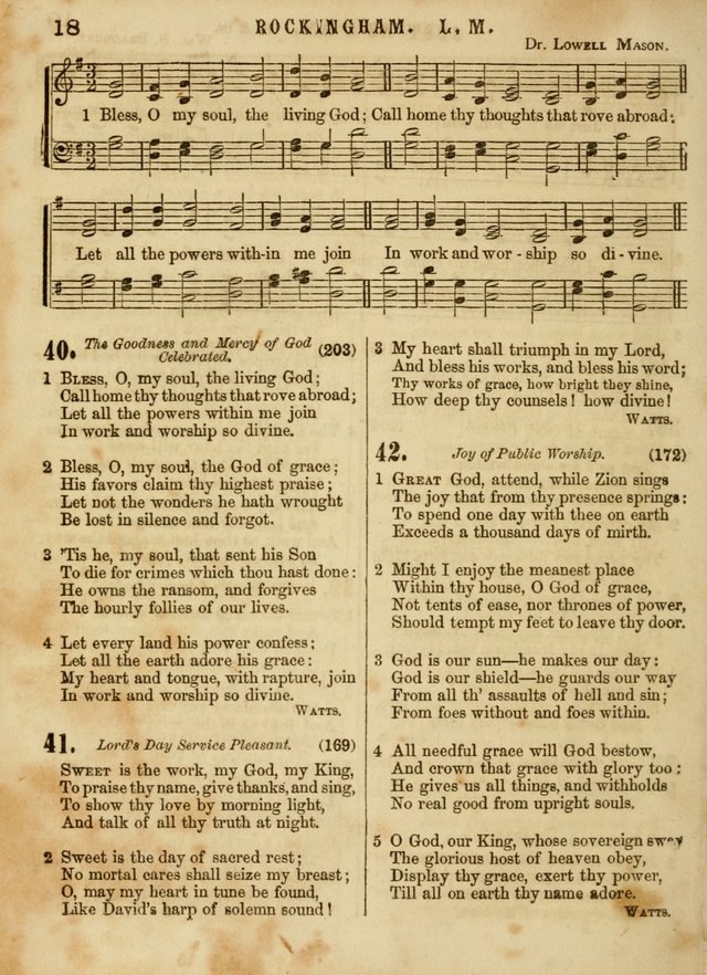 The Devotional Hymn and Tune Book: for social and public worship page 18