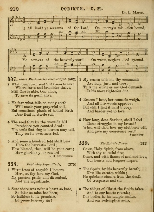The Devotional Hymn and Tune Book: for social and public worship page 212