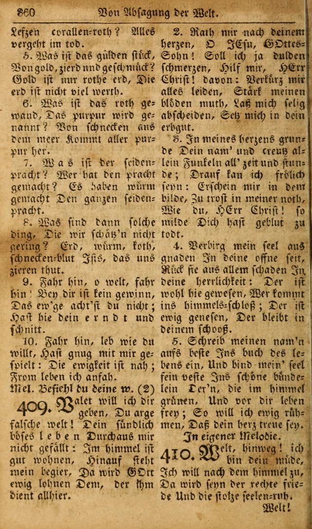 Die Kleine Geistliche Harfe der Kinder Zions: oder auserlesene Geistreiche Gesänge, allen wahren heilsbergierigen Säuglingen der Weisheit, insonderheit aber allen Christlichen Gemeinden des Herrn... page 400