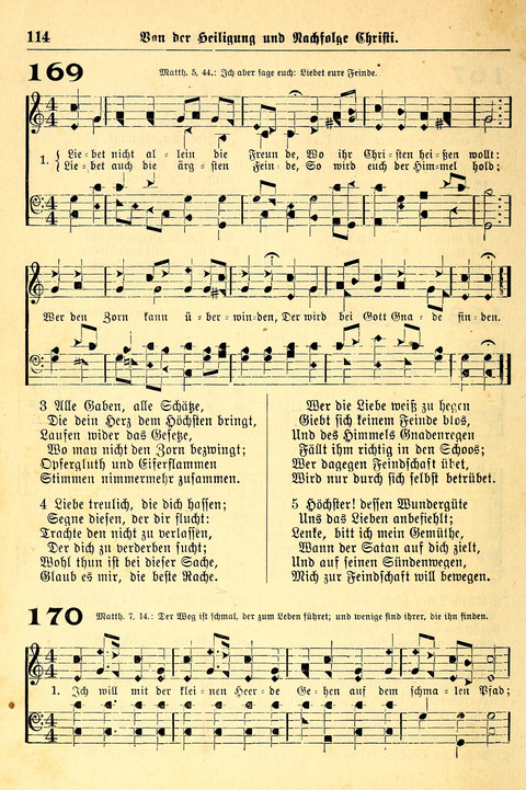 Deutsches Lieder- und Melodienbuch: mit einem Anhang englisher Lieder page 114