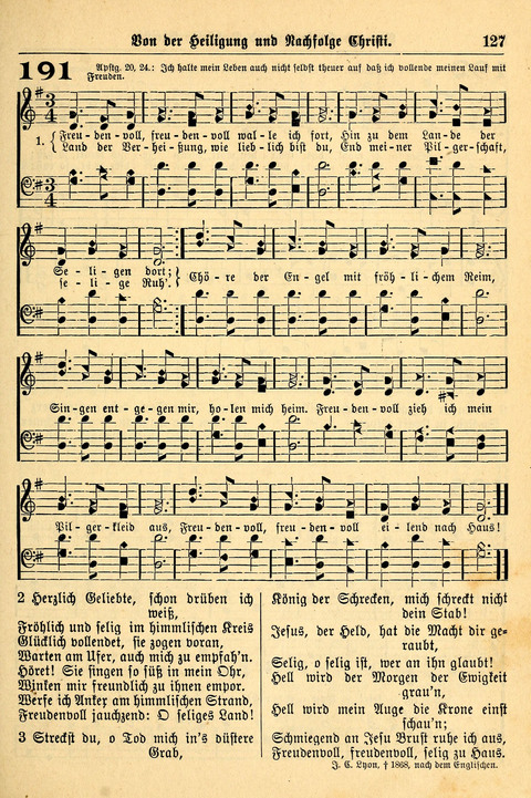 Deutsches Lieder- und Melodienbuch: mit einem Anhang englisher Lieder page 127