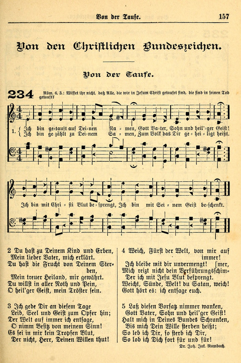 Deutsches Lieder- und Melodienbuch: mit einem Anhang englisher Lieder page 157