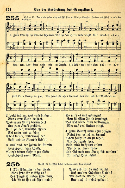 Deutsches Lieder- und Melodienbuch: mit einem Anhang englisher Lieder page 174