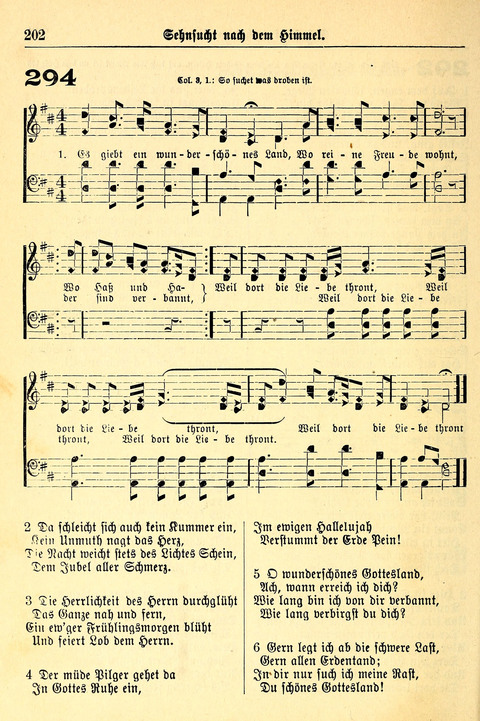 Deutsches Lieder- und Melodienbuch: mit einem Anhang englisher Lieder page 202
