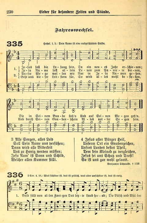 Deutsches Lieder- und Melodienbuch: mit einem Anhang englisher Lieder page 230