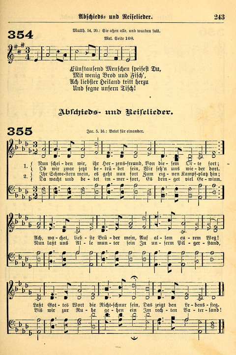 Deutsches Lieder- und Melodienbuch: mit einem Anhang englisher Lieder page 243