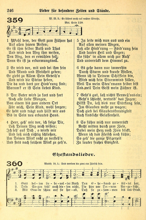 Deutsches Lieder- und Melodienbuch: mit einem Anhang englisher Lieder page 246