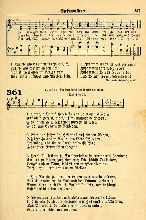 Deutsches Lieder- und Melodienbuch: mit einem Anhang englisher Lieder page 247