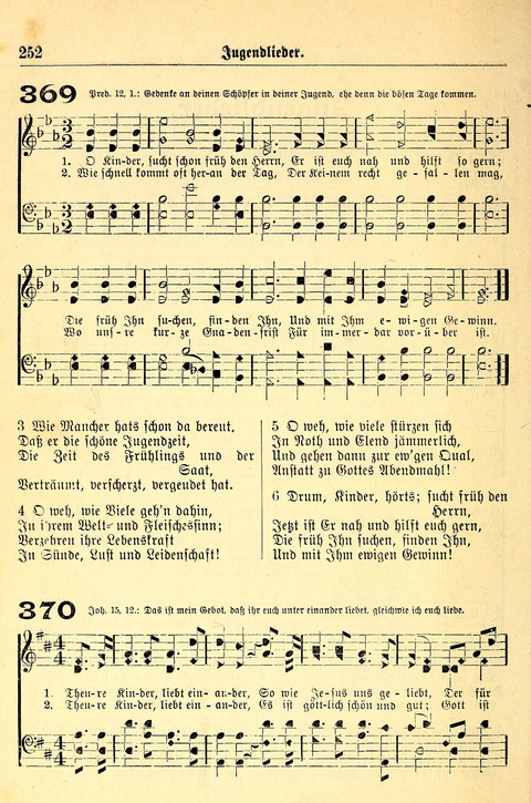 Deutsches Lieder- und Melodienbuch: mit einem Anhang englisher Lieder page 252