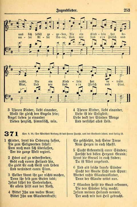 Deutsches Lieder- und Melodienbuch: mit einem Anhang englisher Lieder page 253