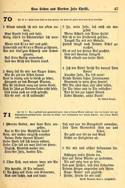 Deutsches Lieder- und Melodienbuch: mit einem Anhang englisher Lieder page 47