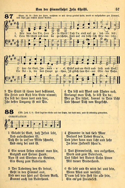 Deutsches Lieder- und Melodienbuch: mit einem Anhang englisher Lieder page 57