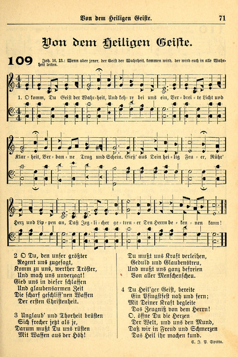 Deutsches Lieder- und Melodienbuch: mit einem Anhang englisher Lieder page 71