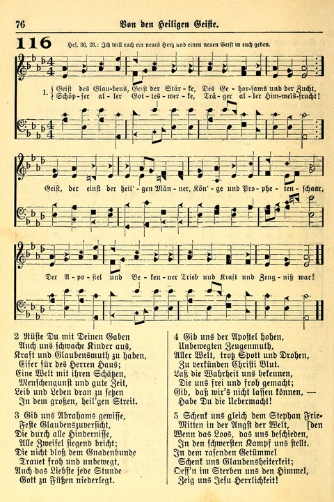 Deutsches Lieder- und Melodienbuch: mit einem Anhang englisher Lieder page 76