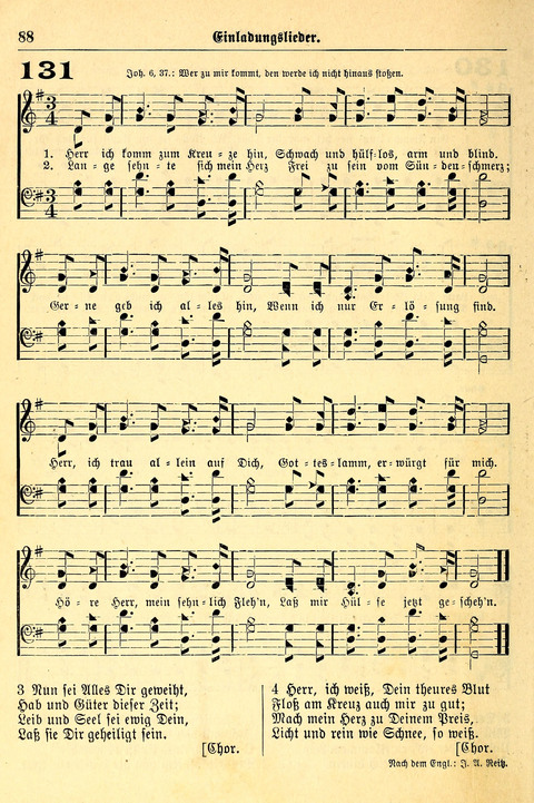 Deutsches Lieder- und Melodienbuch: mit einem Anhang englisher Lieder page 88