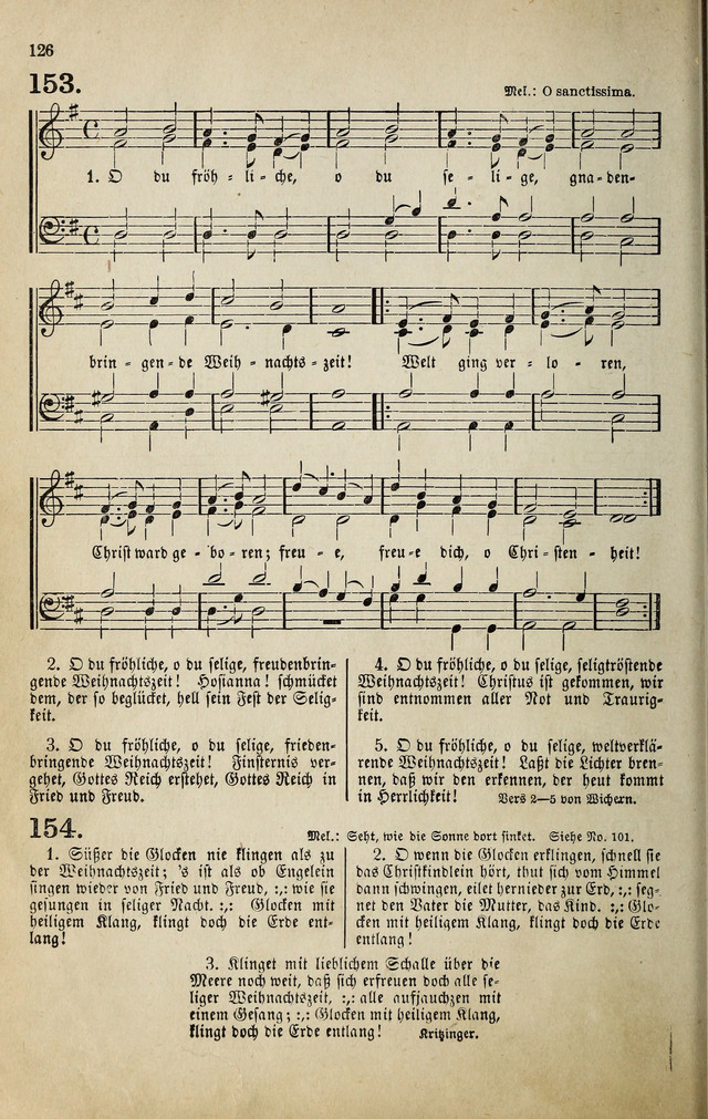 Deutsches Liederbuch: Sammlung von Chorälen und Liedern für Schule und Haus page 126