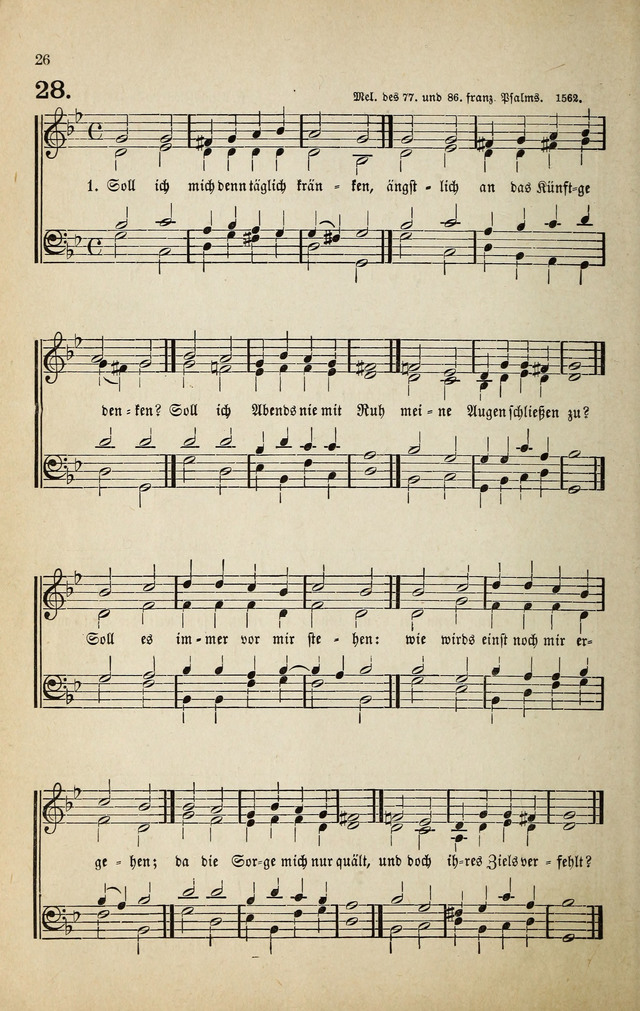 Deutsches Liederbuch: Sammlung von Chorälen und Liedern für Schule und Haus page 26