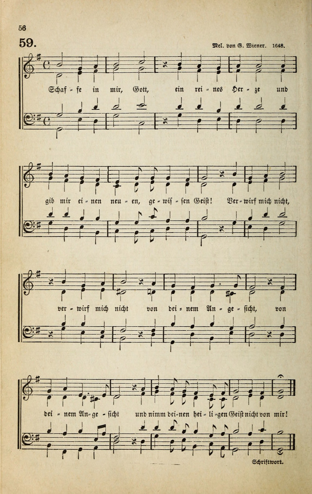 Deutsches Liederbuch: Sammlung von Chorälen und Liedern für Schule und Haus page 56