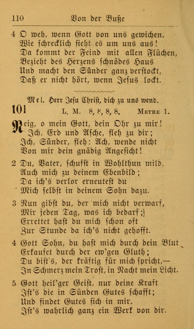 Die allgemeine Lieder-Sammlung zum privat und öffentlichen Gottes-Dienst: mit fleiß zusammengetragen (2nd Aufl.) page 110