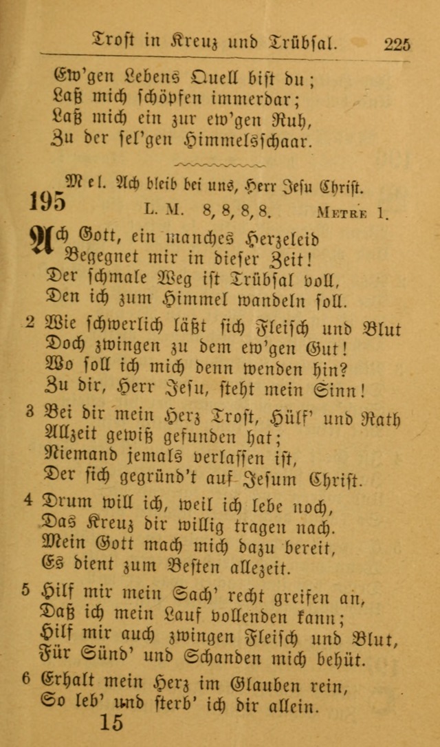 Die allgemeine Lieder-Sammlung zum privat und öffentlichen Gottes-Dienst: mit fleiß zusammengetragen (2nd Aufl.) page 225