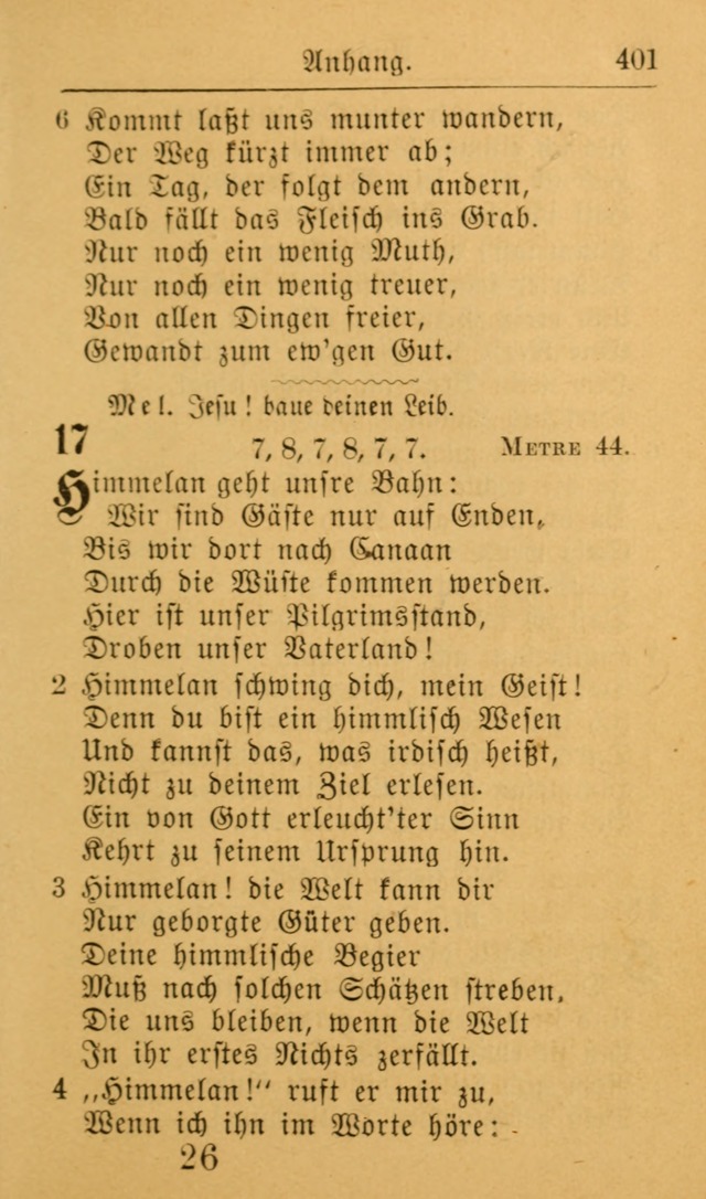 Die allgemeine Lieder-Sammlung zum privat und öffentlichen Gottes-Dienst: mit fleiß zusammengetragen (2nd Aufl.) page 401