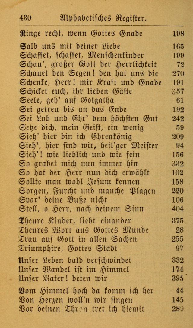Die allgemeine Lieder-Sammlung zum privat und öffentlichen Gottes-Dienst: mit fleiß zusammengetragen (2nd Aufl.) page 430