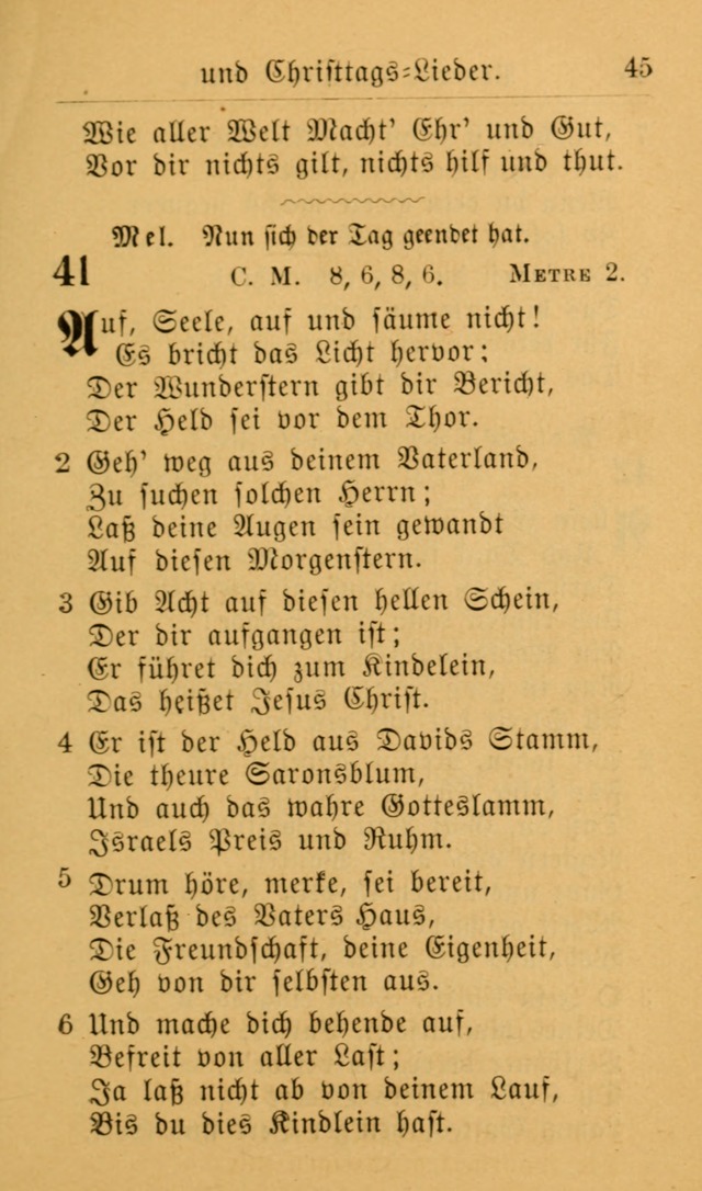 Die allgemeine Lieder-Sammlung zum privat und öffentlichen Gottes-Dienst: mit fleiß zusammengetragen (2nd Aufl.) page 45