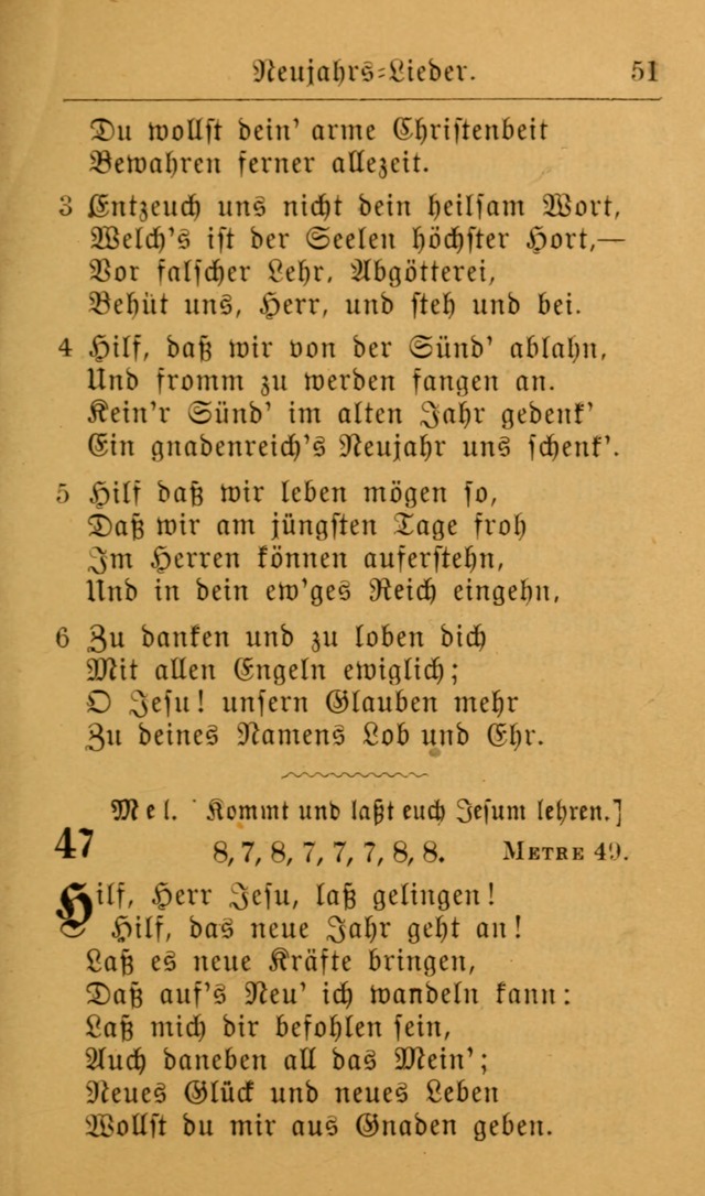 Die allgemeine Lieder-Sammlung zum privat und öffentlichen Gottes-Dienst: mit fleiß zusammengetragen (2nd Aufl.) page 51