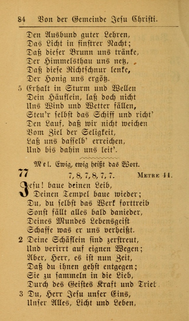 Die allgemeine Lieder-Sammlung zum privat und öffentlichen Gottes-Dienst: mit fleiß zusammengetragen (2nd Aufl.) page 84