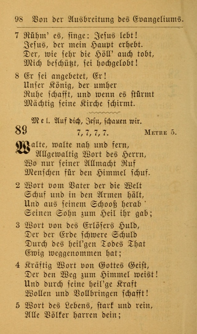 Die allgemeine Lieder-Sammlung zum privat und öffentlichen Gottes-Dienst: mit fleiß zusammengetragen (2nd Aufl.) page 98