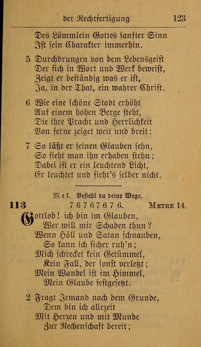 Allgemeine Lieder-Sammlung: zum Gebrauch für den privaten und öffentlichen Gottesdienst. (6th Aufl.) page 129