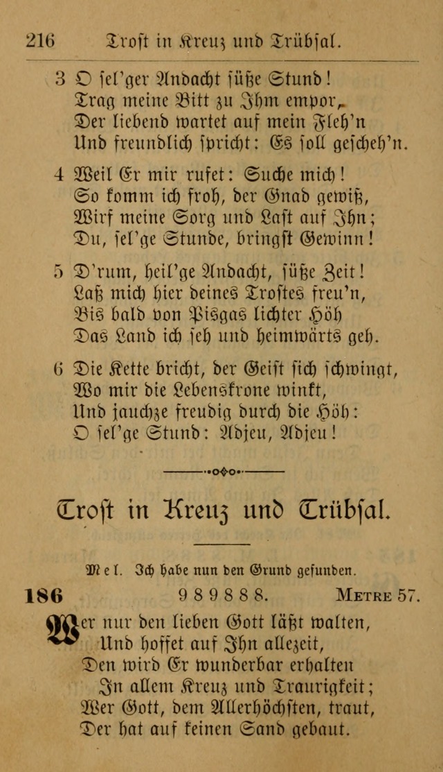 Allgemeine Lieder-Sammlung: zum Gebrauch für den privaten und öffentlichen Gottesdienst. (6th Aufl.) page 222