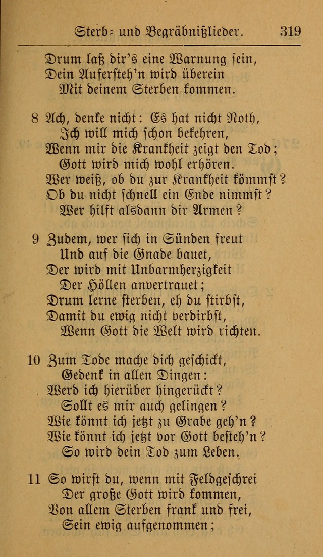 Allgemeine Lieder-Sammlung: zum Gebrauch für den privaten und öffentlichen Gottesdienst. (6th Aufl.) page 325