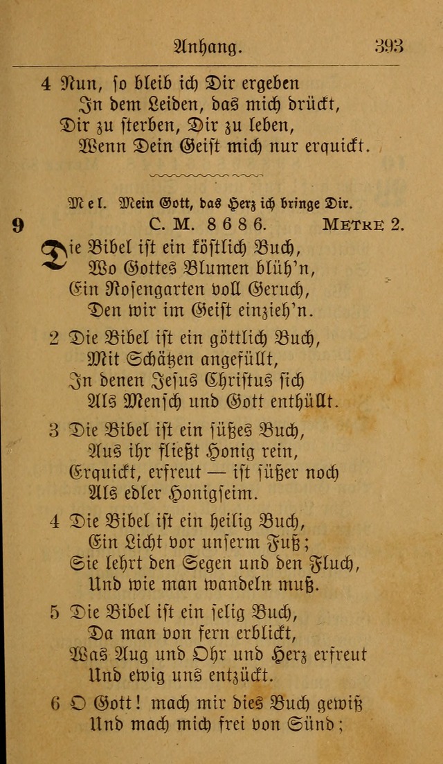 Allgemeine Lieder-Sammlung: zum Gebrauch für den privaten und öffentlichen Gottesdienst. (6th Aufl.) page 399