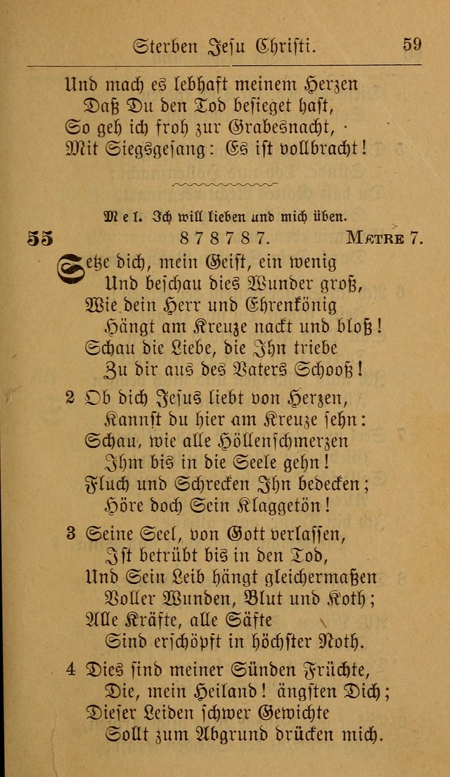 Allgemeine Lieder-Sammlung: zum Gebrauch für den privaten und öffentlichen Gottesdienst. (6th Aufl.) page 63