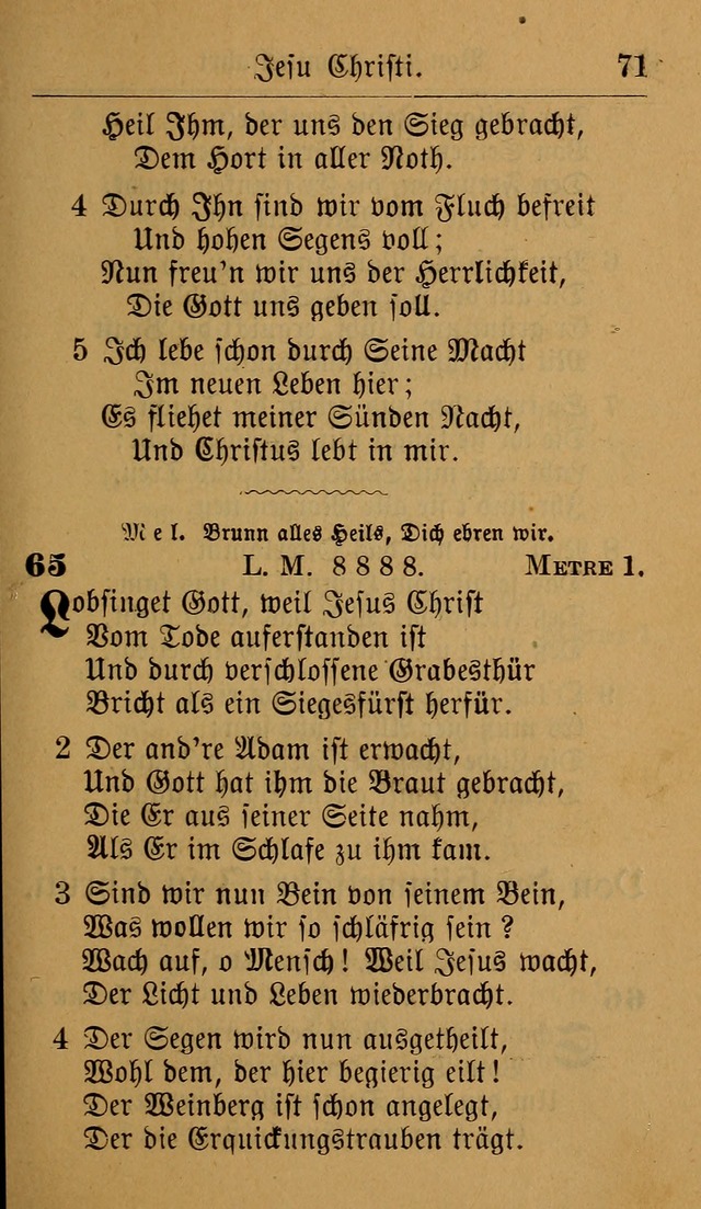 Allgemeine Lieder-Sammlung: zum Gebrauch für den privaten und öffentlichen Gottesdienst. (6th Aufl.) page 75