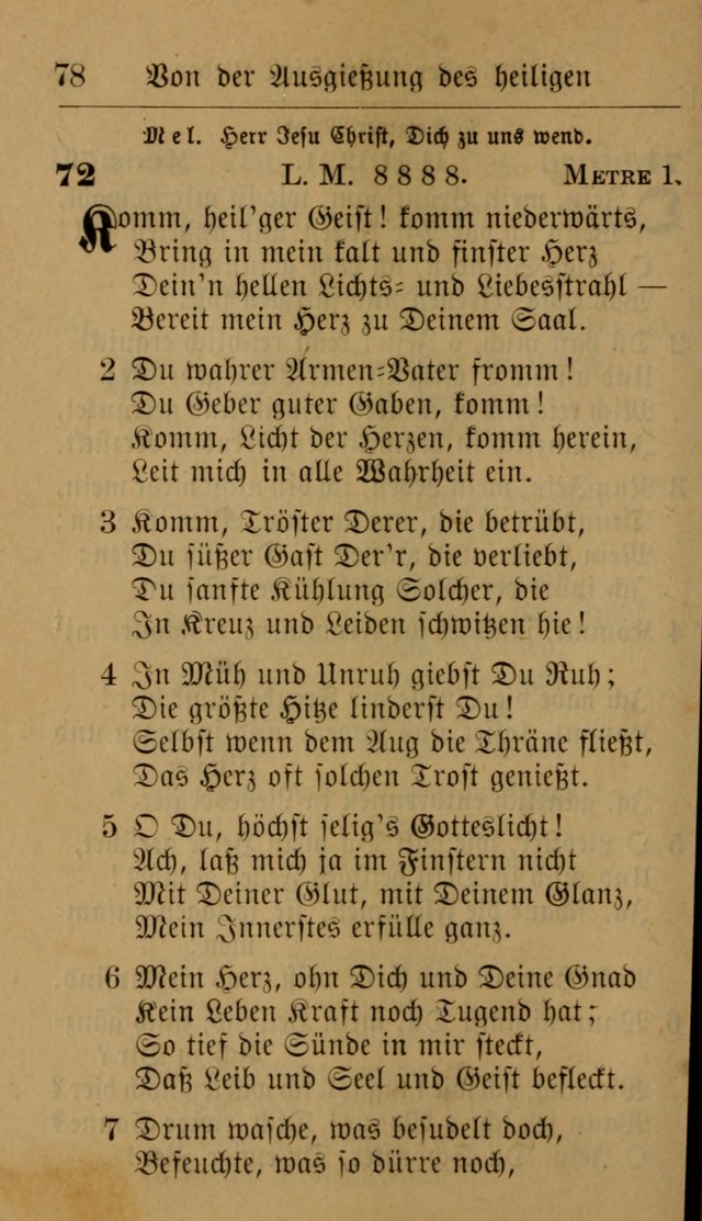 Allgemeine Lieder-Sammlung: zum Gebrauch für den privaten und öffentlichen Gottesdienst. (6th Aufl.) page 82