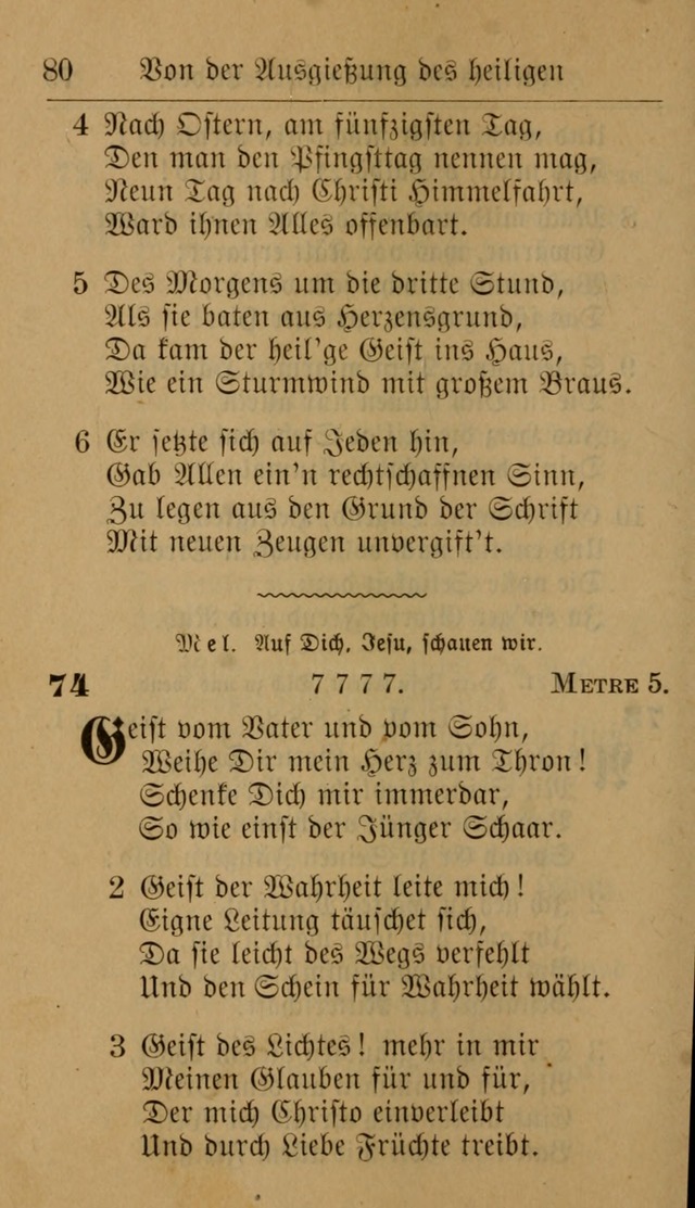 Allgemeine Lieder-Sammlung: zum Gebrauch für den privaten und öffentlichen Gottesdienst. (6th Aufl.) page 84