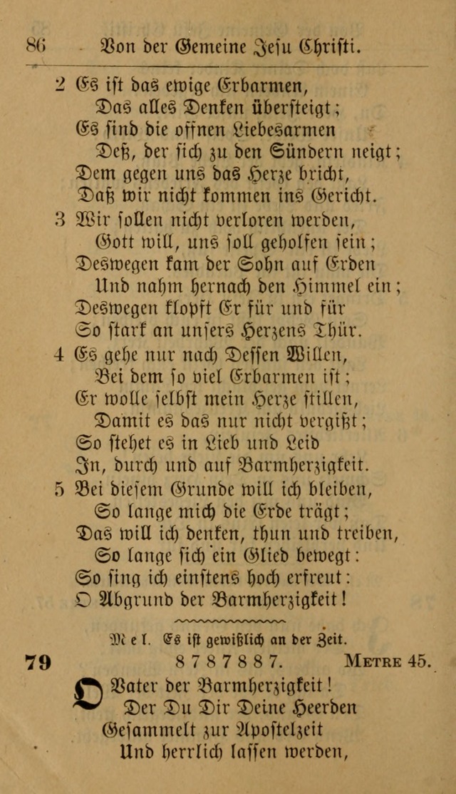 Allgemeine Lieder-Sammlung: zum Gebrauch für den privaten und öffentlichen Gottesdienst. (6th Aufl.) page 90