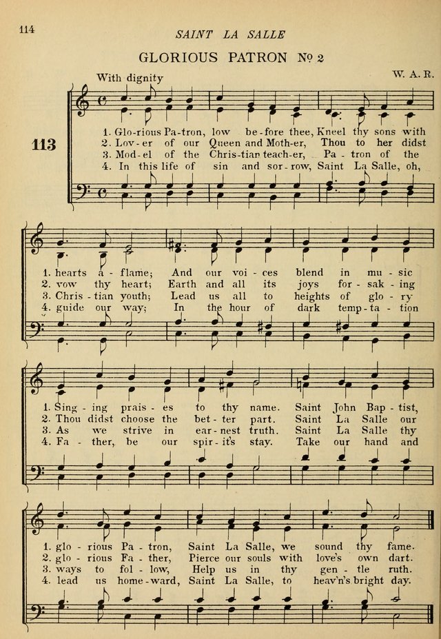 The De La Salle Hymnal: for Catholic schools and choirs page 116