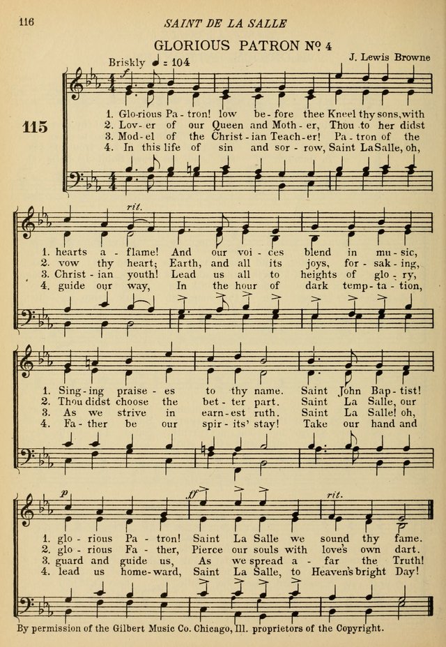 The De La Salle Hymnal: for Catholic schools and choirs page 118