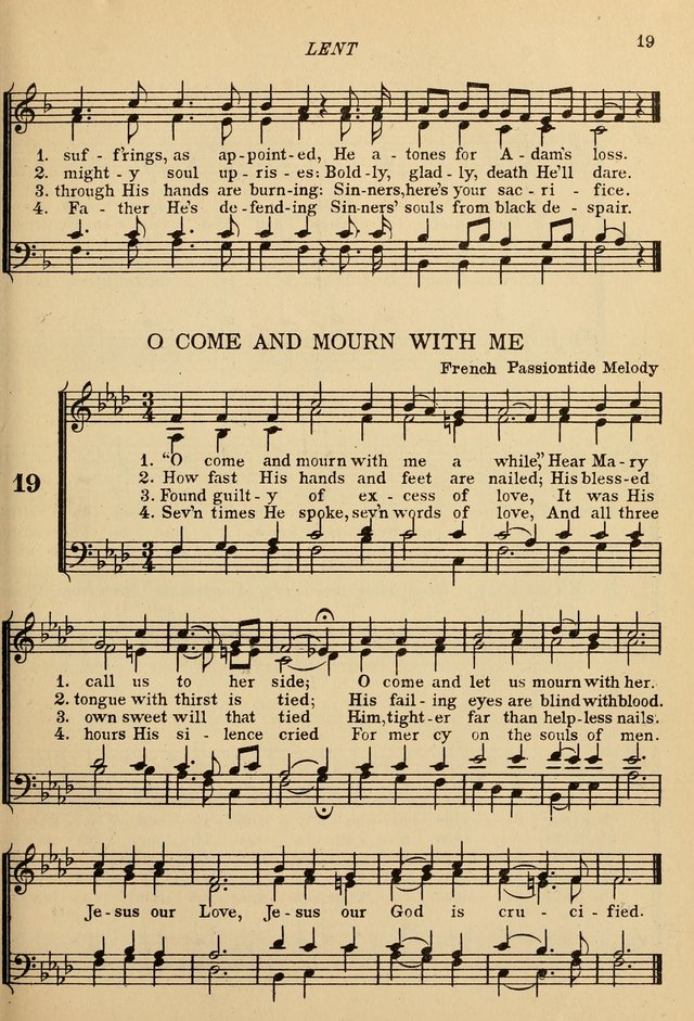 The De La Salle Hymnal: for Catholic schools and choirs page 19