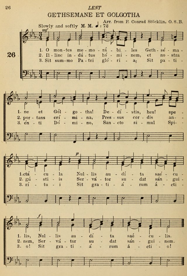 The De La Salle Hymnal: for Catholic schools and choirs page 26
