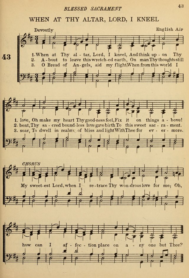 The De La Salle Hymnal: for Catholic schools and choirs page 43