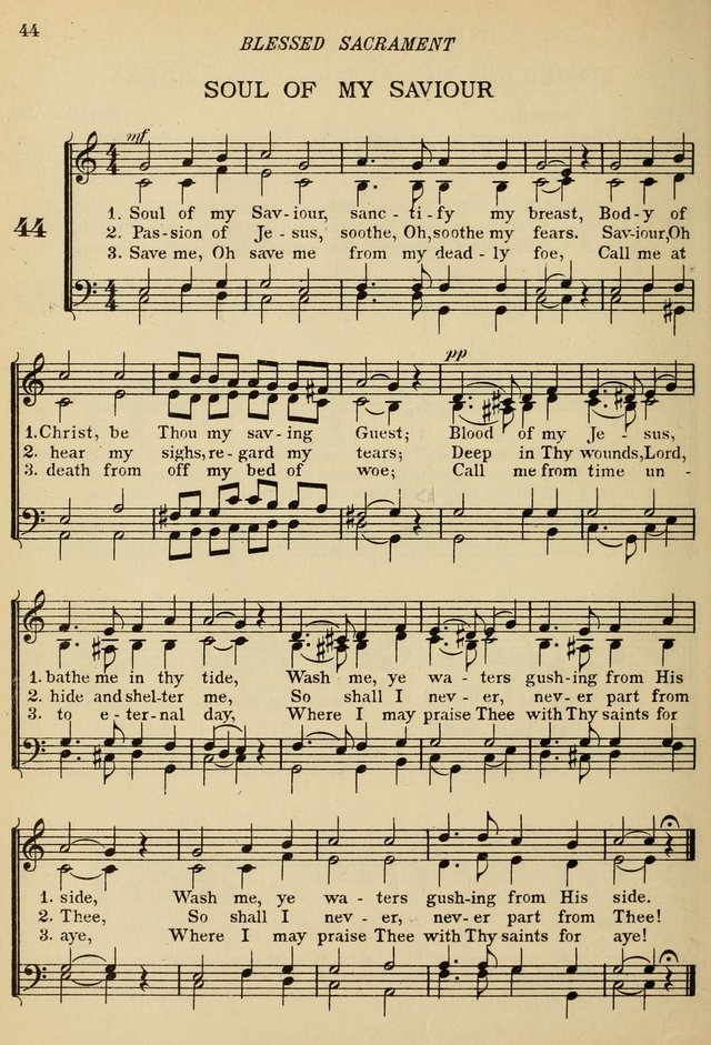 The De La Salle Hymnal: for Catholic schools and choirs page 44