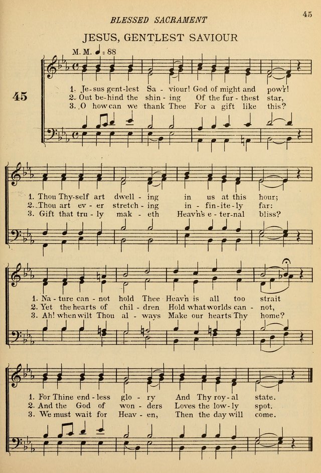 The De La Salle Hymnal: for Catholic schools and choirs page 45