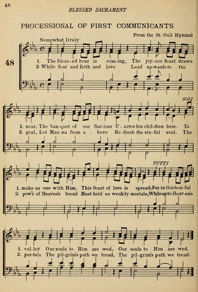 The De La Salle Hymnal: for Catholic schools and choirs page 48