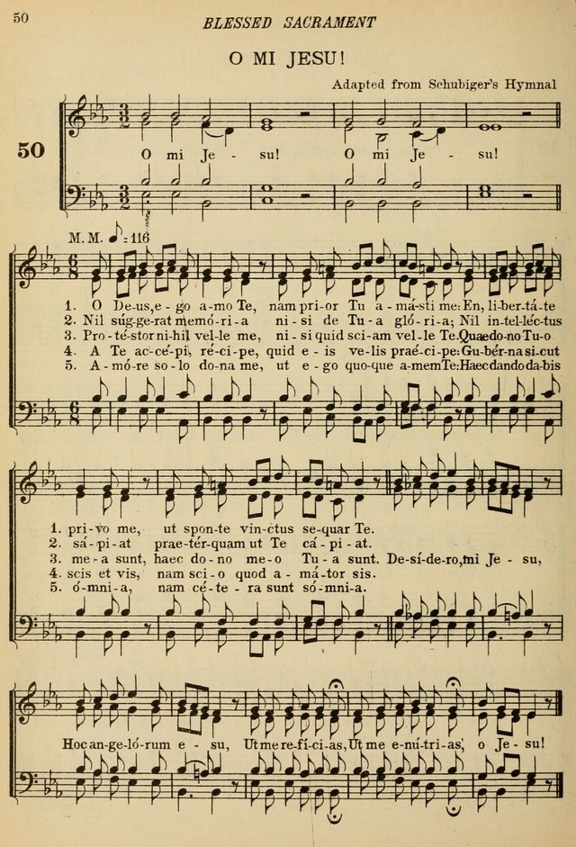 The De La Salle Hymnal: for Catholic schools and choirs page 50