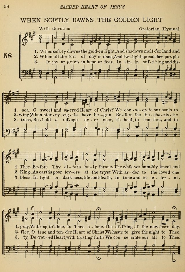 The De La Salle Hymnal: for Catholic schools and choirs page 58
