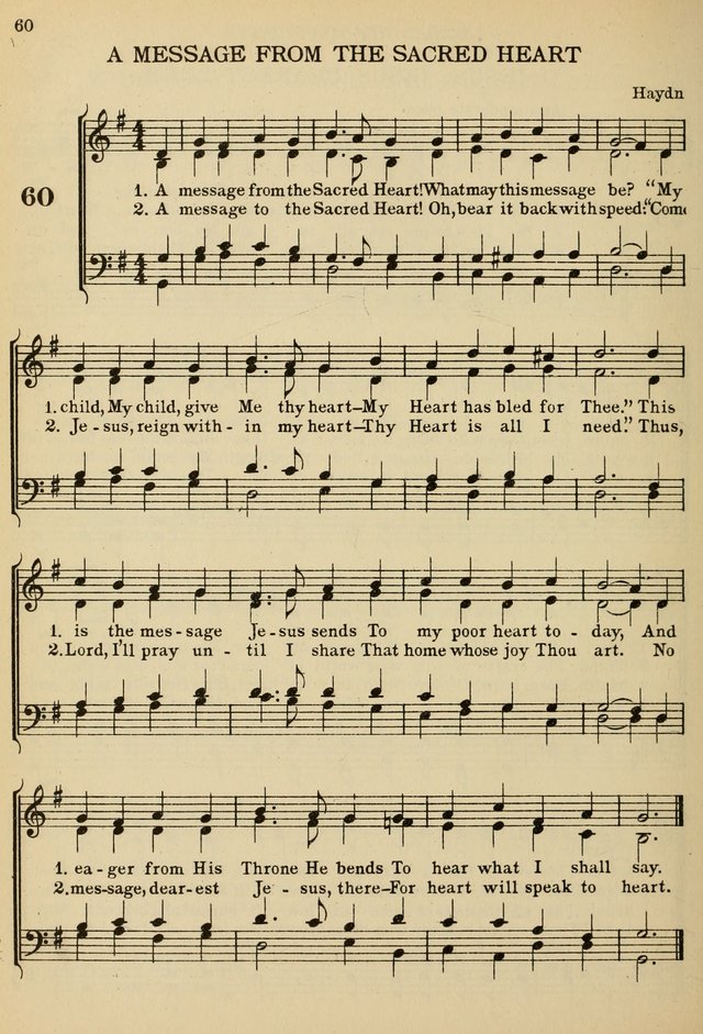 The De La Salle Hymnal: for Catholic schools and choirs page 60
